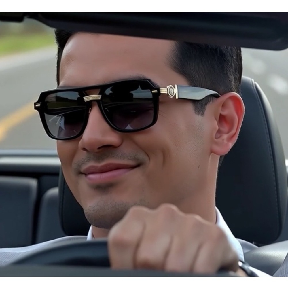 Sunglasses for Men Women Kleo Fashion Designer Flat Top Square Aviator‎ Shades